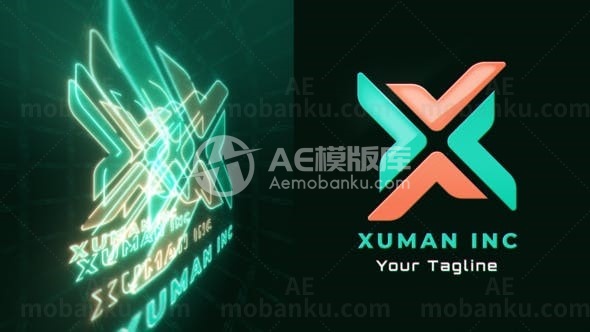 高科技技术icons动画AE模版