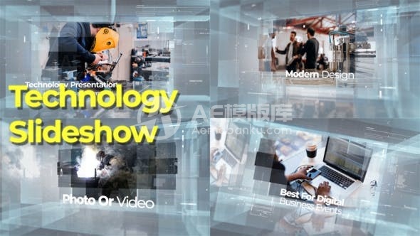 高科技图文展示动画AE模板