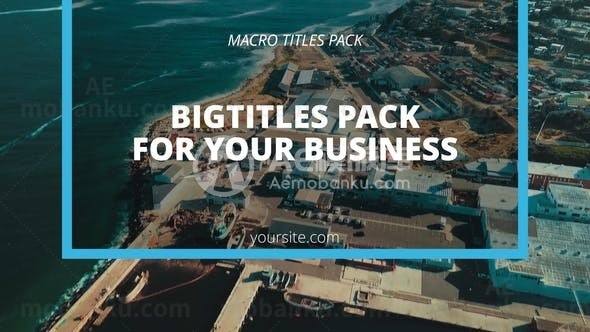 文本标题动画AE模板