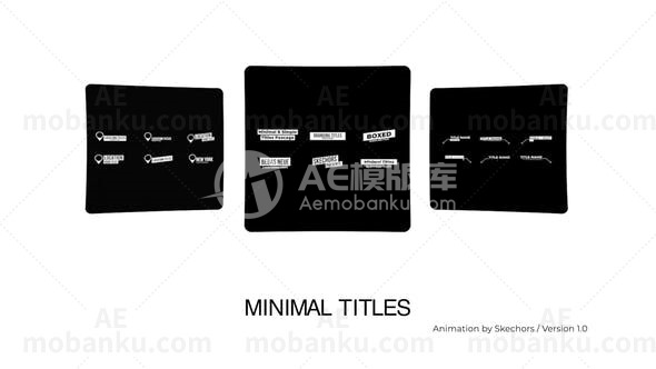 标题动画AE模板