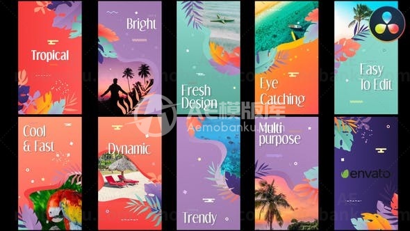 创意图文展示达芬奇模板