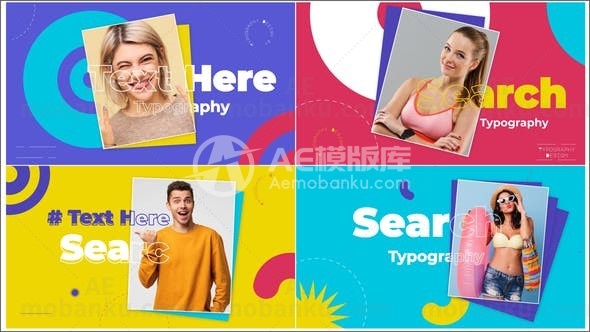 创意图文展示动画AE模板