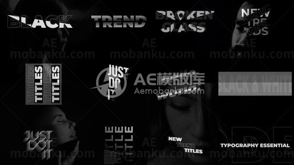 创意文字标题动画AE模板