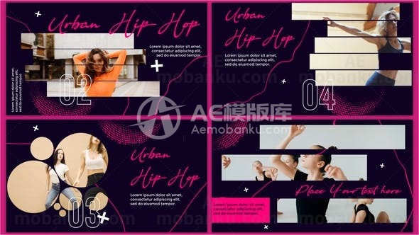 城市嘻哈视频AE模板