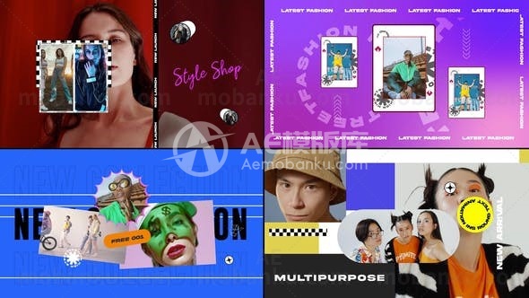 城市快速视频开场AE模版