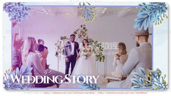 婚礼故事视频AE模板