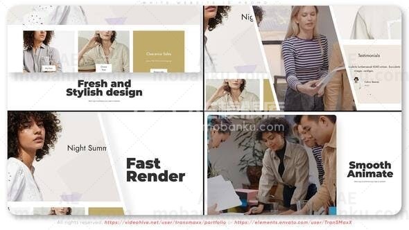 网站促销动画AE模板