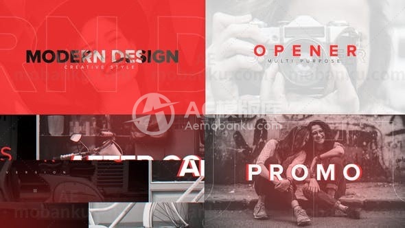 创意社交媒体视频AE模板