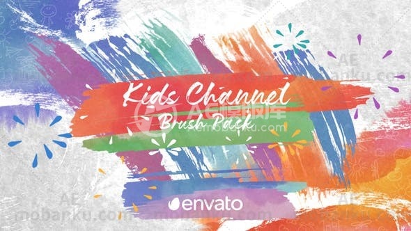 儿童创意视频AE模板