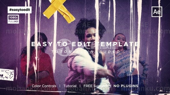 现代视频开场AE模板