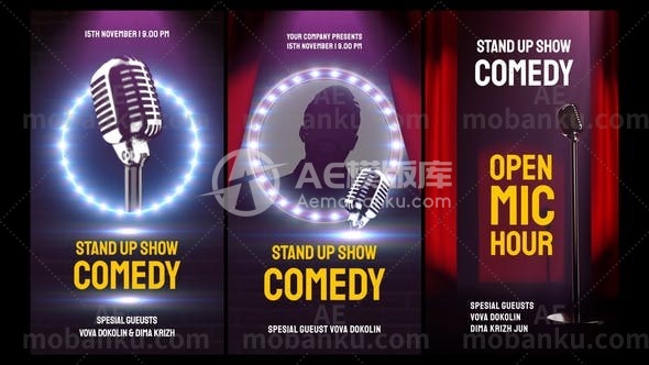 喜剧故事包AE模板