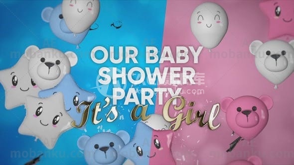 婴儿图文展示AE模板