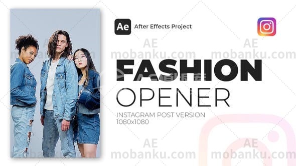 时尚介绍Instagram故事AE模板