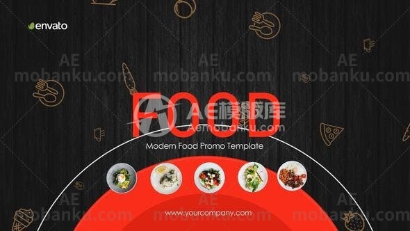 食品促销宣传AE模板