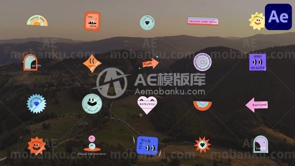 漫画标题动画AE模板