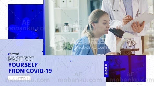 27097医疗图片展示动画AE模板Medical Slideshow