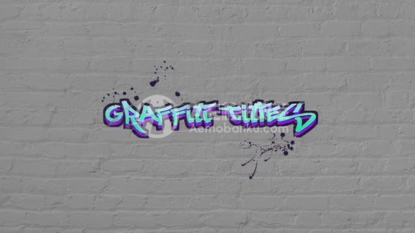 27112涂鸦文字标题动画AE模板Graffiti Titles