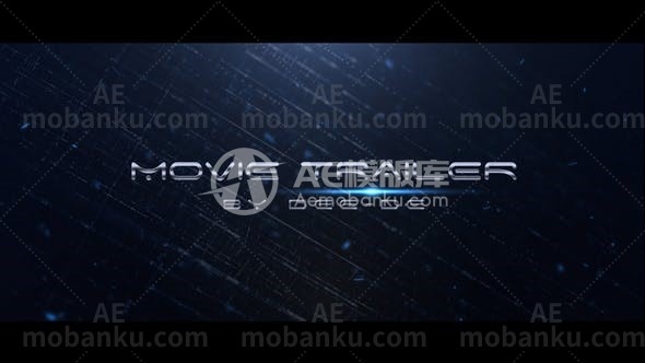 27130电影预告片文字特效动画AE模板Cinematic Movie Trailer