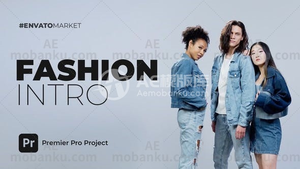 27131时尚介绍视频AE模板Fashion Intro