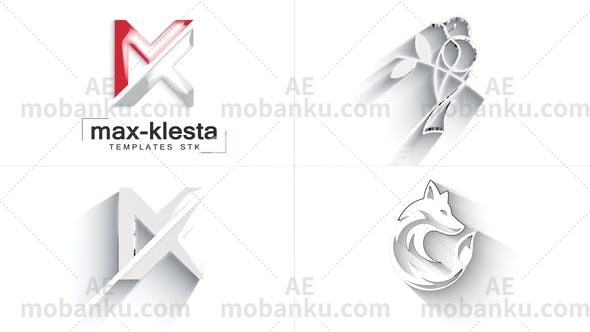 27156简洁logo演绎动画AE模板Simple & Clean Logo Reveal