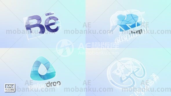 27161迷你logo演绎动画AE模板Minimal Logo