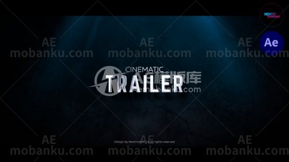 27180电影预告片文字标题AE模板Cinematic Trailer Title