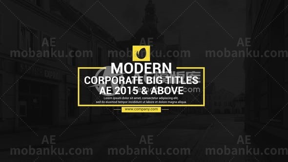 27183创意标题动画AE模板Big Title Animations