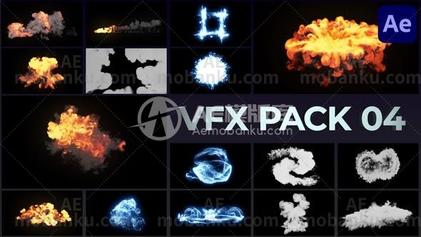 27193VFX元素包AE模板VFX Elements Pack 04 for After Effects