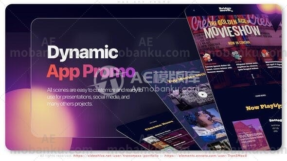 27210应用促销动画AE模板Max App Promo