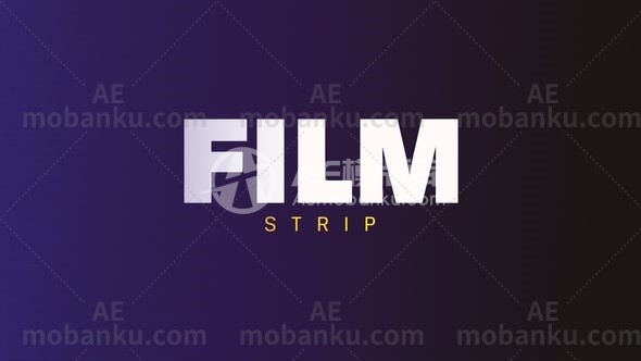 27236电影视频包装AE模板Film Strip