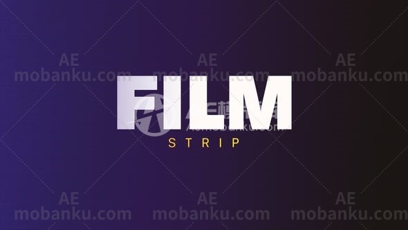 27236电影视频包装AE模板Film Strip