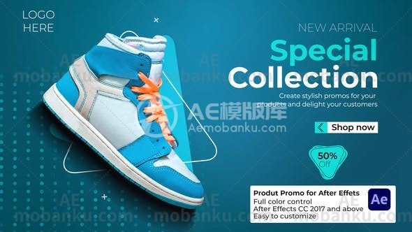 27250时尚产品促销动画AE模板Stylish Product Promo