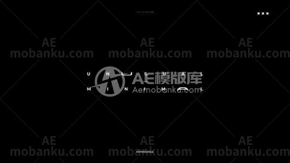 27278信号干扰故障文字标题动画AE模板Glitch Titles