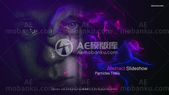 27279抽象粒子动画AE模板Abstract Particles Slideshow