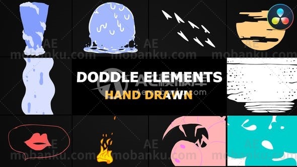 27311卡通动画元素达芬奇模板Cartoon Animated Elements | DaVinci Resolve