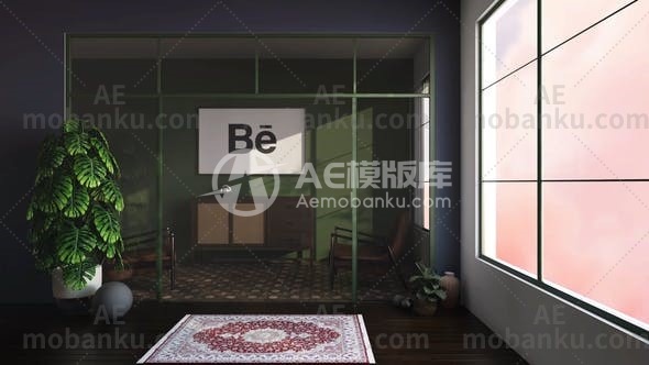 27313内部创意logo演绎动画AE模板Interior Logo Opener