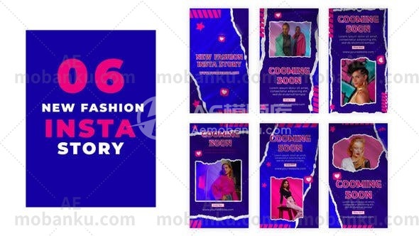 27329现代时尚Instagram故事AE模板Modern Fashion Instagram Story Template