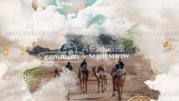 27360创意图文展示动画AE模板Arabic Slideshow