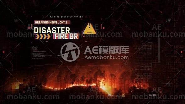 27378灾难视频开场AE模板Disaster Opener