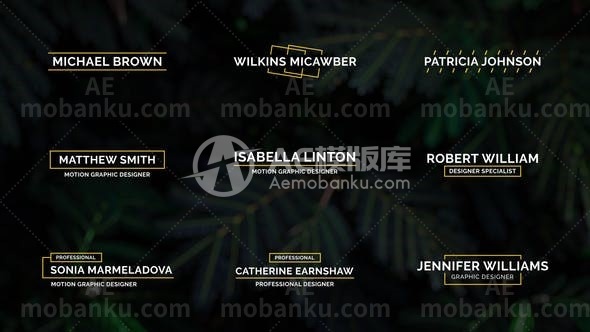 27383简洁文字标题动画AE模版Clean Titles