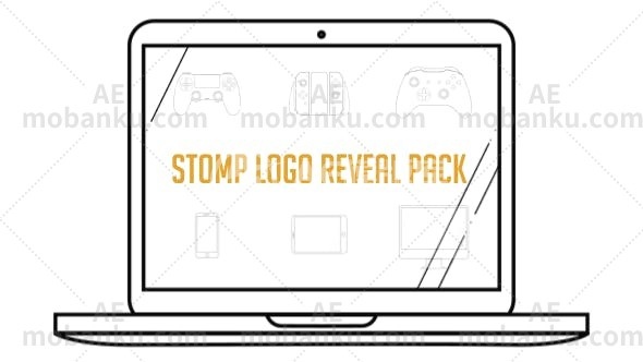 27394快闪logo演绎动画AE模版Stomp Logo Reveal Pack