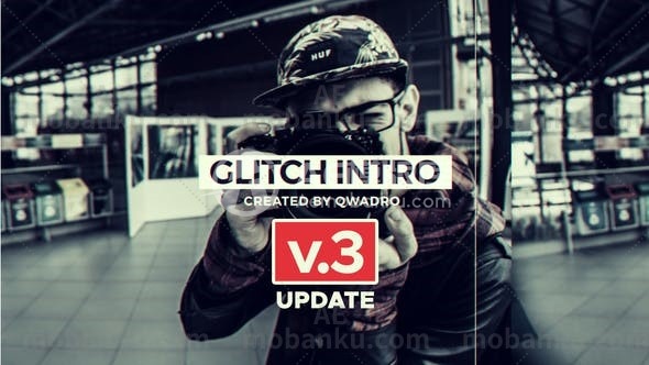 27397现代故障介绍动画AE模板Modern Glitch Intro