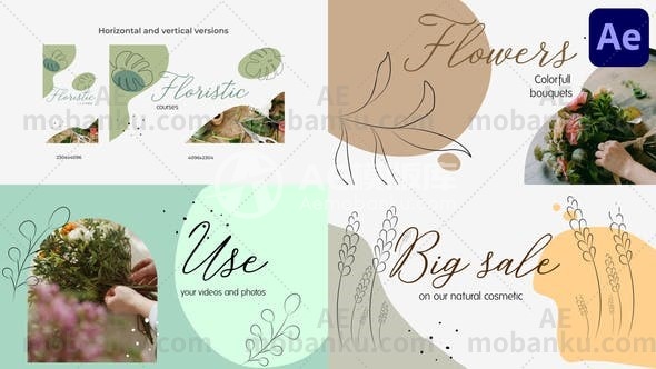 27402舒适美学图文展示动画AE模板Comfort Esthetics Slideshow for After Effects