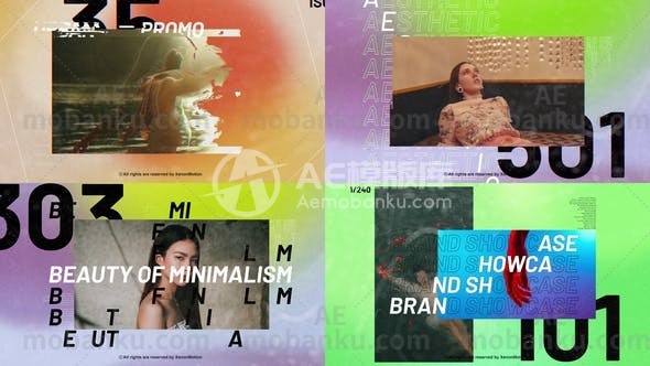 27409时尚促销液体故障AE模板Fashion Promo // Liquid Glitch