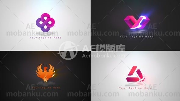 27420迷你logo演绎动画AE模板Minimal Logo Reveal