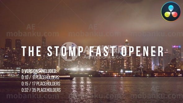 27428快闪视频开场AE模板The Stomp Fast Opener