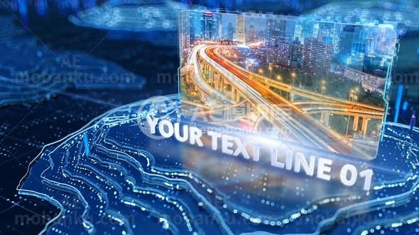 27486创意视频AE模版Topo Slideshow