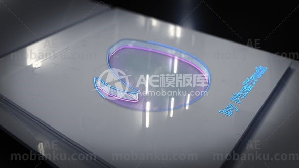 27488霓虹灯logo演绎动画AE模板Neon logo reveal