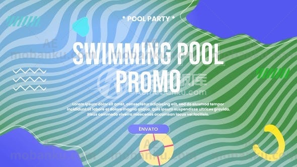27524游泳池促销AE模版Swimming Pool Promo