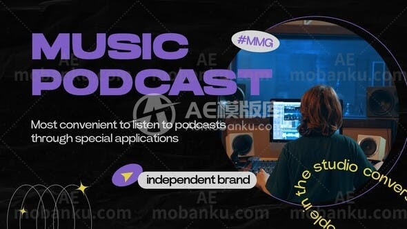 27527鼓舞人心的播客开场白AE模版Inspiring Podcast Opener